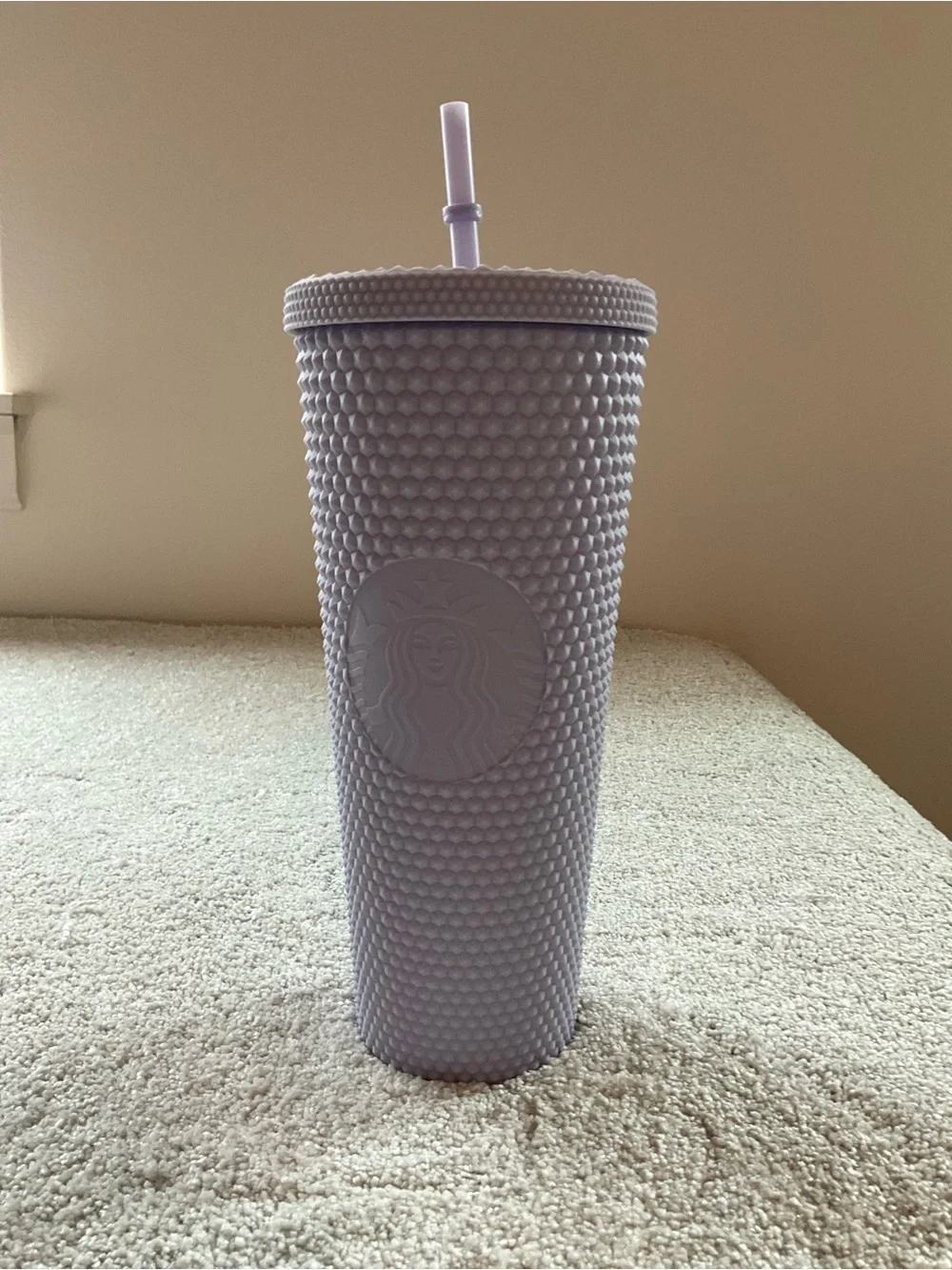 Starbucks 2021 Matte Lilac Lavender Purple Soft Studded 24 oz Tumbler